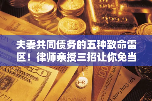 武汉夫妻共同债务的五种致命雷区！律师亲授三招让你免当替罪羊
